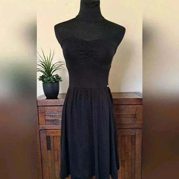 ❤️ Guess Black Strapless Dress Size Small - Picture 1 of 13